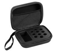 Insulin Vial Storage Case, Peptide Bottle Organiser Bag for 3 ml and 30 ml Bottles, Oxford Fabric EVA Foam Travel Pouch with Wrist Strap for Fridge Freezer Home Use ONLY CASE(10+1 Bottles)