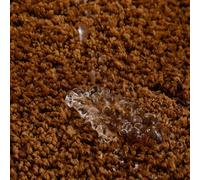 Insun Bathroom Rug Fluffy Non Slip, Absorbent Microfiber Bath Mat for Bathroom Floor, Machine Washable Quick Dry Bath Carpet Brown 20'' x 32''