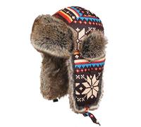 Insun Winter Hat, Aviator Hat, Knitted Pilot’s Hat, Ushanka Russian Hat, Earmuffs for Adults and Children