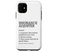 Insurance Adjuster Job Definition Personalized Funny Case for iPhone 11
