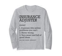 Insurance Adjuster Job Definition Personalized Funny Long Sleeve T-Shirt