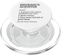 Insurance Adjuster Job Definition Personalized Funny PopSockets PopGrip for MagSafe