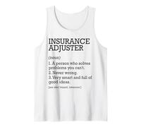 Insurance Adjuster Job Definition Personalized Funny Tank Top