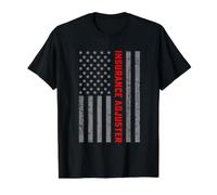 Insurance Adjuster Vintage US Flag for Men Dad Value Graphic T-Shirt, Men, Black, XL