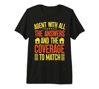 Insurance Agent Coverage to Match Funny Insurance Broker Premium T-Shirt