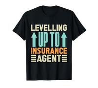 Insurance Agent Levelling Up to Funny Insurance Broker T-Shirt