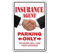 Insurance Agent Novelty Sticker Parking Decals Sales Gag Gift Life Auto Home Man 8X12 Inches