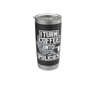 Insurance Broker Daily Grind Design Stainless Steel Insulated Tumbler