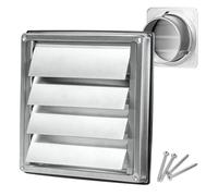 Insvrecho 100mm 4-In Extractor Fan Vent Cover External 304 Stainless Steel