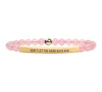 INSYOHO Dont Let the Hard Days Win Bracelet - Inspirational Healing Crystal Bracelet for Women & Men, Agate & Amethyst Beaded Adjustable, Motivational Gift for Stress Relief & Positivity, One Size