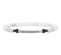 INSYOHO Dont Let the Hard Days Win Bracelet - Inspirational Healing Crystal Bracelet for Women & Men, Agate & Amethyst Beaded Adjustable, Motivational Gift for Stress Relief & Positivity, One Size