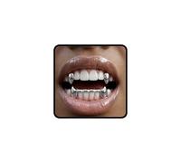 INSYOHO Vampire Teeth Grillz - Grills for Your Teeth Top Fangs Tooth Cap, One Size, Copper, No Gemstone