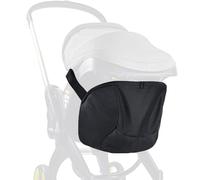 iNszkoos Clip-On Baby Stroller Storage Bag Compatible with Doona Stroller Carseat, Pram Buggy Organizer Bag with Zipper Snap-On Stroller Bag & Large