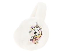 iNszkoos Cute Unicorn Kids Winter Earmuffs 4-12Y Girls Plush Ear Warmer Windproof Cold Weather Ear protector Earflap Soft Fleece Warm Ear muff for Boys Girls