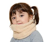 iNszkoos Double-Layer Plush Kids Neck Warmer 2-12 Years Girls Boys Winter Soft Fleece Neck Gaiter Child Furry Snood Scarf Neckerchief Cold Weather Accessory