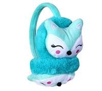 iNszkoos Kids Furry Winter Earmuffs Cute Fox Plush Warmer Windproof Outdoor Ear Protector Earflap Cartoon Soft & Warm Ear Muffs for Boys Girls Baby Toddlers Cold Weather