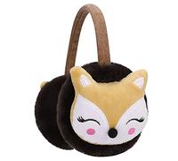 iNszkoos Kids Furry Winter Earmuffs Cute Fox Plush Warmer Windproof Outdoor Ear Protector Earflap Cartoon Soft & Warm Ear Muffs for Boys Girls Baby Toddlers Cold Weather