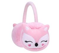 iNszkoos Kids Furry Winter Earmuffs Cute Fox Plush Warmer Windproof Outdoor Ear Protector Earflap Cartoon Soft & Warm Ear Muffs for Boys Girls Baby Toddlers Cold Weather