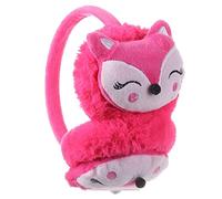 iNszkoos Kids Furry Winter Earmuffs Cute Fox Plush Warmer Windproof Outdoor Ear Protector Earflap Cartoon Soft & Warm Ear Muffs for Boys Girls Baby Toddlers Cold Weather