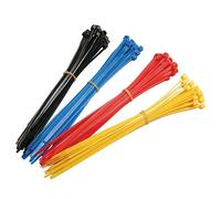 INT AUTO 1109387 Cable Ties, Multi-Colour, 15 x 0.25 cm, Set of 100