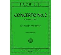 INT1893 - Bach Concerto No. 2 in E major, S.1042 For Violin and Piano