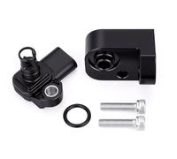 Intake Air Pressure and Temperature Sensor + Black Spacer Kit 12681993 12707766 Compatible with Chevrolet Silverado GMC Sierra 2500HD 3500HD 6.6L V8 L5P 2017-2024 Manifold Pressure (MAP) Sensor