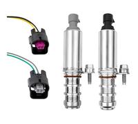 Intake & Exhaust Camshaft Position Actuator Solenoid Valve Kit with Connector Compatible with GM Chevy Malibu HHR Buick Pontiac 2.0L 2.2L 2.4L Replaces Part Number 12655421 12655420