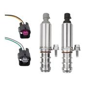 Intake & Exhaust Camshaft Position Actuator Solenoid Valve Kit with Connector Compatible with GM Chevy Malibu HHR Buick Pontiac 2.0L 2.2L 2.4L Replaces Part Number 12655421 12655420