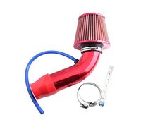 Intake Hose Pipe Air Intake Aluminum Pipe Kit 76MM 3 '' Universal Modification Mushroom Head Filter Air Filter Automotive Modification(Set-blue)