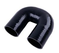 Intake Hose Pipe Silicone Coolant Intercooler Pipe Tube Hose 180 Degree Elbow ID 12mm 15mm 19mm 22mm 25mm 32mm 35mm 38mm 42mm 51mm 60mm(180-ID19mm 3Ply)