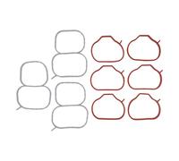 Intake Inlet Manifold Gasket Seal Set Upper and Lower for 2010-2012 Hyundai Santa Fe & 2011-2014 Kia Sedona w/ 3.5L V6 Engine, Replaces OEM 29215-3CAA0, 28213-3CAA0, 10057