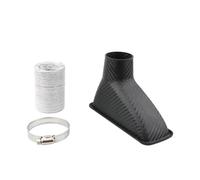 Intake Kit 1pcs Universal Car Front Admission Air Turbo Intake Pipe Kit ABS Turbine Inlet Funnel Intake Hose Pipe Fits(Square)