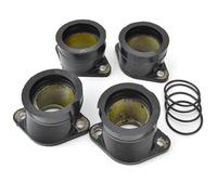 Intake Manifold Boot 4pcs Carburetor Interface Adapter Carb Intake Manifold For For ZR750 For Zephyr 1991-1999 2001-2006 Replacement Kit Carburetor Joint Boot