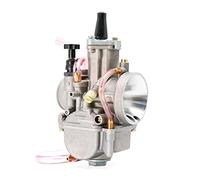 Intake Manifold Carburetor For Suzuki Universal Motorcycle Carburetor 21 24 26 28 30 32 34mm For Keihi For PWK Carb Pitbike(Silver ECX224000S)