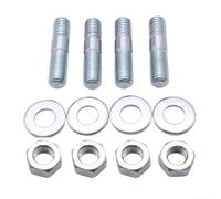 Intake Manifold Carburetor Studs for Holley for Edelbrock, 5/16" x 2" 1-1/2" 1-3/8", Silver Metal Hardware Kit(3/8IN)