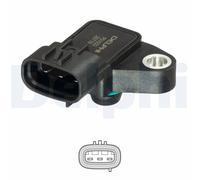 Intake Manifold Pressure Sensor Delphi PS10223 Fits Opel Suzuki Vauxhall Agila