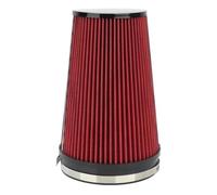 Intake Pipe Universal High Flow Cone Air Filter 152mm 6inch For Cold Intake Pipe Racing Car Engine Inlet Washable(6inch Red)