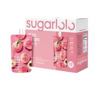 Intake Sugarlolo Drink 150 g x 10 Pieces | Low Calorie Fruitand Sugar Free | Ideal for Diabetics and Health Consciousness | (pack of 10, Peach)