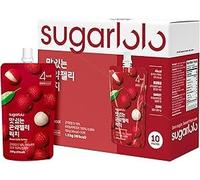 Intake Sugarlolo Fruit Drink 150 g x 10 Pieces | Low Calorie Fruit and Sugar Free | Ideal for Diabetics and Health Consciousness | (pack of 10, Lychee)