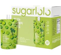 Intake Sugarlolo Fruit Drink 150 g x 10 Pieces | Low Calorie Fruit and Sugar Free | Ideal for Diabetics and Health Consciousness | (pack of 10, Green Grape)