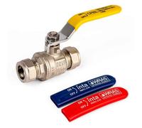 Intatec Universal Gas/Water Lever Ball Valve 22mm