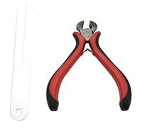 INTCHE 1 Set Guitar Fret Puller Protect Fingerboard Steel Plate Kit Floor Flush String for Guitar Parts Accessories