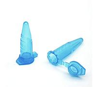 INTCHE 1000pcs Centrifuge Tube With Lid 0.5 ml Blue PCR Tube Laboratory Centrifugal Tube 500 ul Bottom Tip Color EP Tube With Scale 1000 / PK