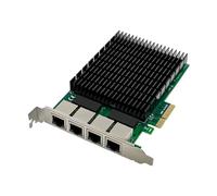 INTCHE 1Set PCI-E X4 Gigabit 4-Port Server Network Card Server NIC I210-T4 RJ45 Ethernet Network Card NIC Industrial Camera Vision Network Card Green