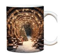 INTCHE 3D Bookshelf Mug 11Oz - A Library Shelf Cup, Library Bookshelf Mug, Book Lovers Coffee Mug, Design Durable Easy to Use
