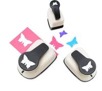 INTCHE Butterfly Hole Punch,Butterfly Paper Punch for Paper Crafts, Butterfly Shaped Hole Punch,9/16/25mm Hole Punches Set Durable Easy Install Easy to Use