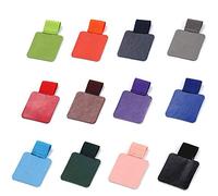 INTCHE Pack of 12 Pen Loop Holder, Self-Adhesive Pen Holder, Pencil Elastic Loop for , Diaries, Calendar (Photo Colour)