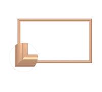 Intec brackets - Brushed Rose Gold Art Deco TV Frame created exclusively for Samsung The Frame 43" TV