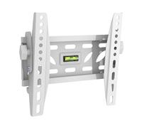 Intec brackets - White adjustable tilting TV wall bracket fits 19-43". Max VESA 200x200. 50kg rated