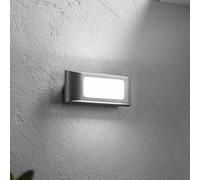 INTEC DESERT LED outdoor wall lamp, anthracite, width 25 cm, metal